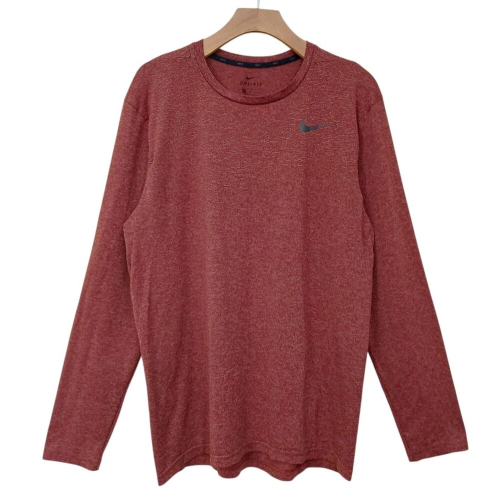 Nike Dri-Fit Men Medium Cooper Long Sleeve Athletic Top Crewneck Gorpcore Sporty